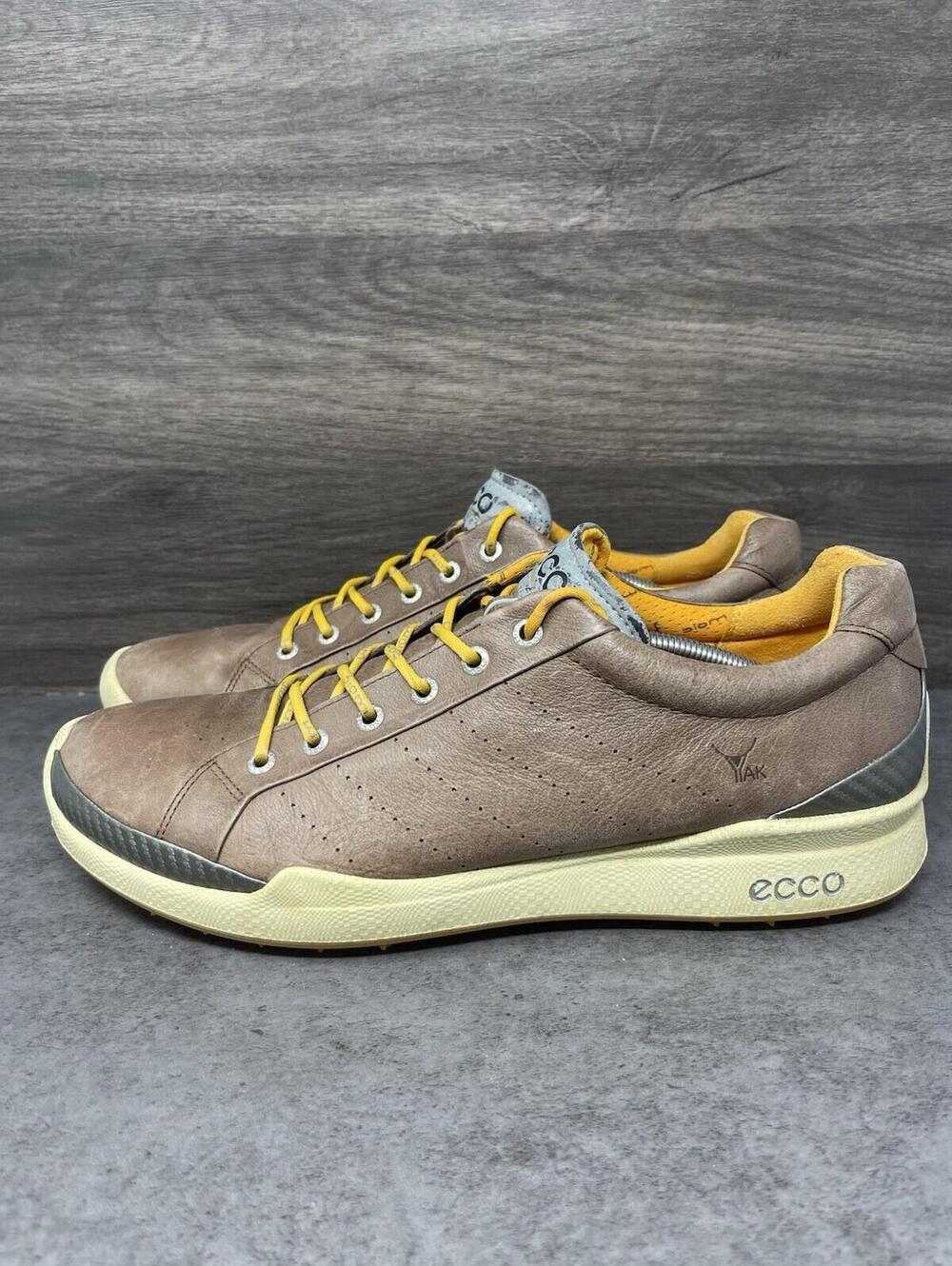 ECCO Biom Hybrid Golf Shoes Mens Size 12 (46) Brown Leather